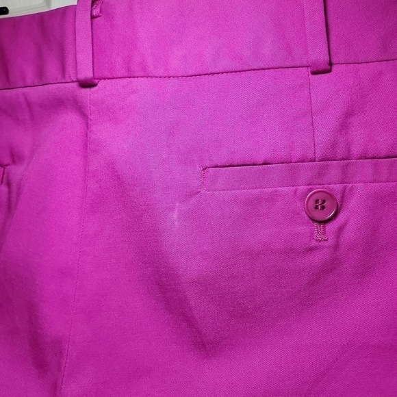 Talbots Crop pants Magenta Pink size 10P - Picture 7 of 10